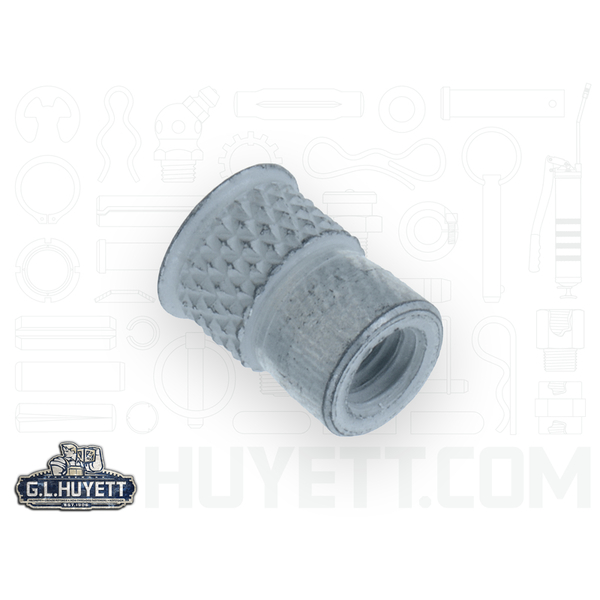 G.L. Huyett Rivet Nut, 1/4"-28 Thread Size, 0.415 in Flange Dia., .515 in L, Steel BTI-AWS9T-428/B